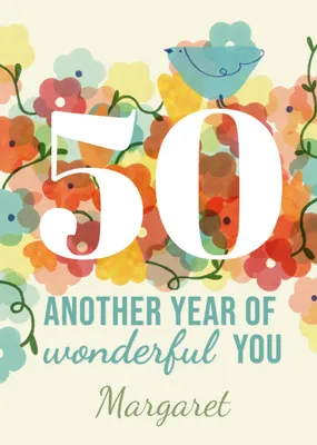 Another Year Of Wonderful You Birthday Card
