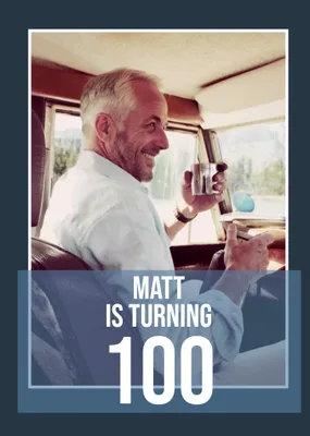 Bold Turning 40 Photo Upload Birthday Card