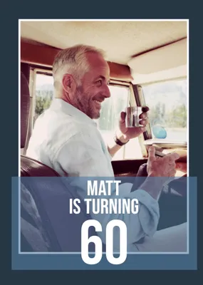 Bold Turning 40 Photo Upload Birthday Card