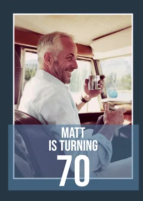 Bold Turning 40 Photo Upload Birthday Card