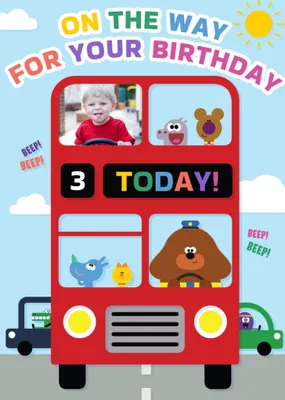 Hey Duggee On The Way Photo Upload Birthday Card