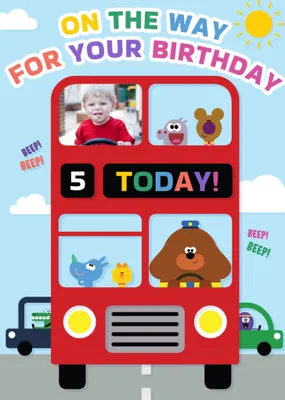 Hey Duggee On The Way Photo Upload Birthday Card