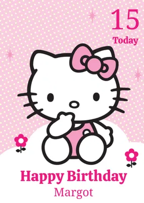 Hello Kitty Birthday Card