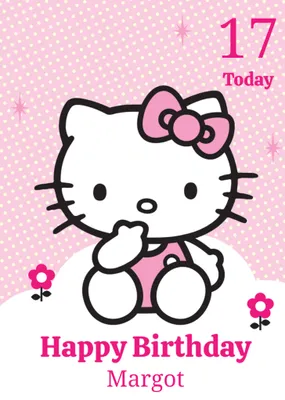 Hello Kitty Birthday Card