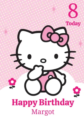 Hello Kitty Birthday Card