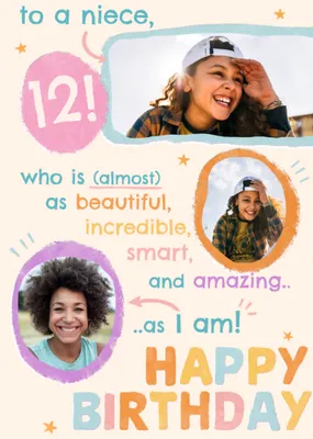 Cheeky Photo Upload Birthday Card