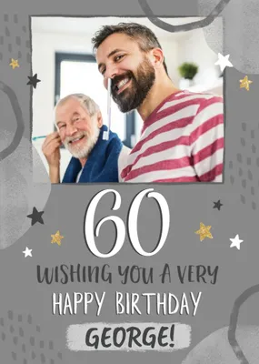 Wishing You A Very Happy Birthday Photo Upload Card