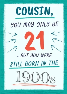 Born In The 1900s Birthday Card