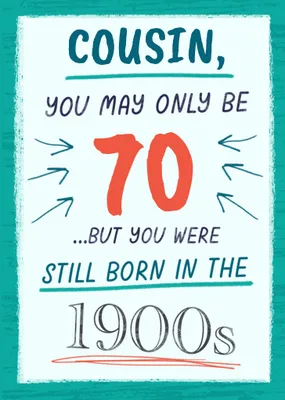 Born In The 1900s Birthday Card
