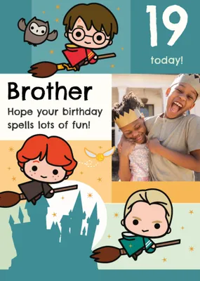 Harry Potter Photo Upload Birthday Card