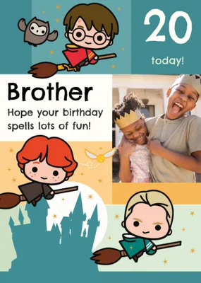 Harry Potter Photo Upload Birthday Card