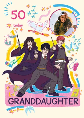 Harry Potter Photo Upload Birthday Card