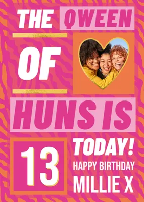 Hunsnet Qween Of Huns 30 Today Photo Upload Birthday Card