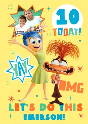 Inside Out Let's Do This Photo Upload Birthday Card