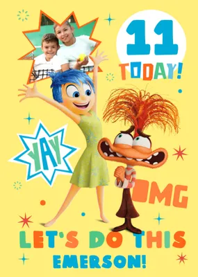 Inside Out Let's Do This Photo Upload Birthday Card