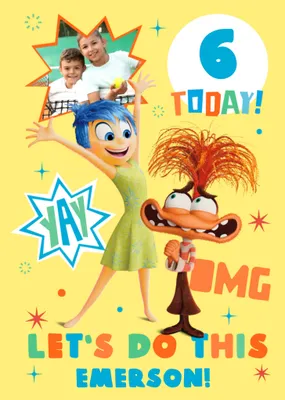 Inside Out Let's Do This Photo Upload Birthday Card