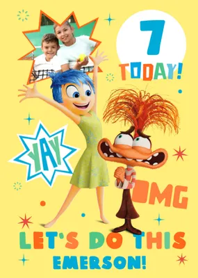 Inside Out Let's Do This Photo Upload Birthday Card