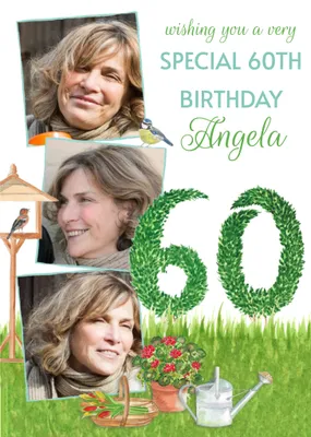 A Very Special 60th Birthday Garden Card