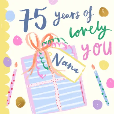 70 Years Of Lovely You Nana Birthday Card 