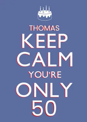 Purple Keep Calm Personalised 50th Birthday Card