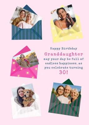 Granddaughter Photo Upload Celebrate Turning 30 Birthday Card
