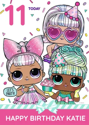 LOL Surprise Characters 6 Today Birthday Card