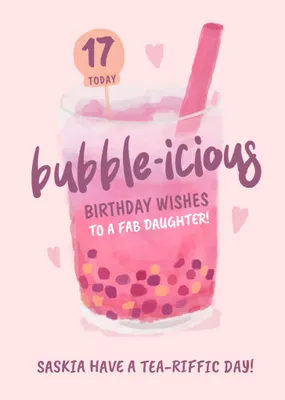 Bubble-icious Birthday Card