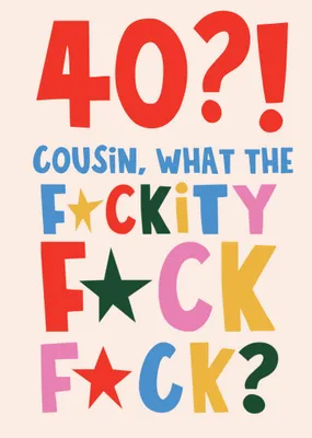What The F Card Birthday Card