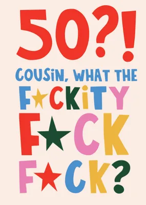 What The F Card Birthday Card