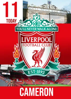 Liverpool FC Birthday Card