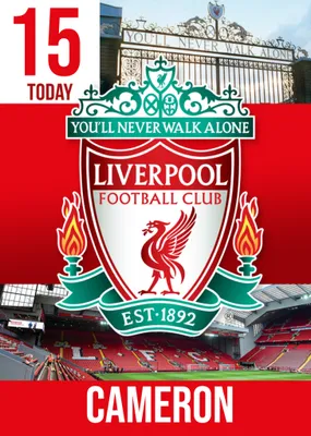 Liverpool FC Birthday Card