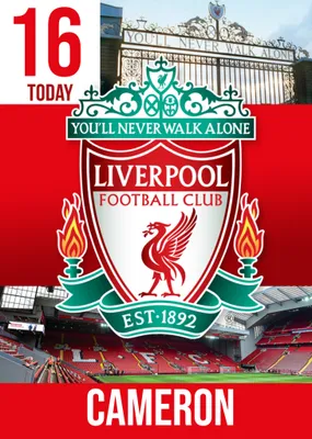 Liverpool FC Birthday Card