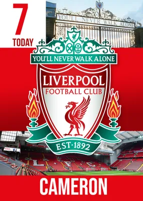 Liverpool FC Birthday Card