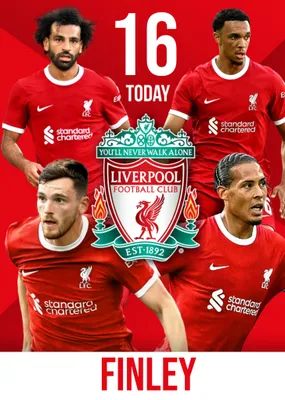Liverpool FC Birthday Card