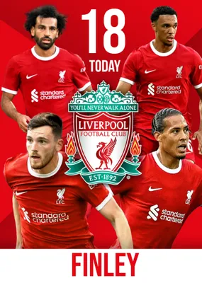 Liverpool FC Birthday Card