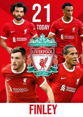 Liverpool FC Birthday Card