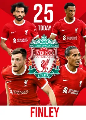 Liverpool FC Birthday Card
