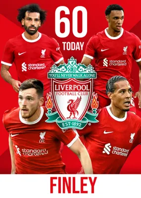 Liverpool FC Birthday Card
