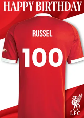 Liverpool FC Birthday Card