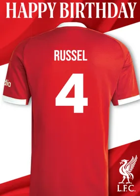 Liverpool FC Birthday Card