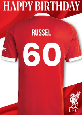 Liverpool FC Birthday Card