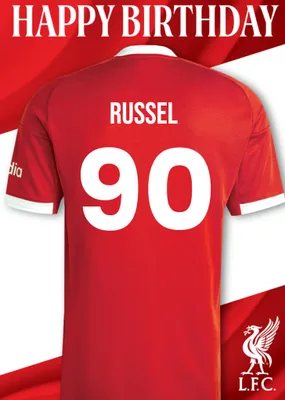 Liverpool FC Birthday Card