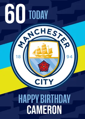 Manchester City Birthday Card