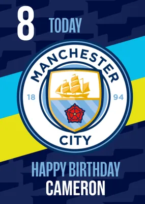 Manchester City Birthday Card