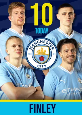 Manchester City Birthday Card