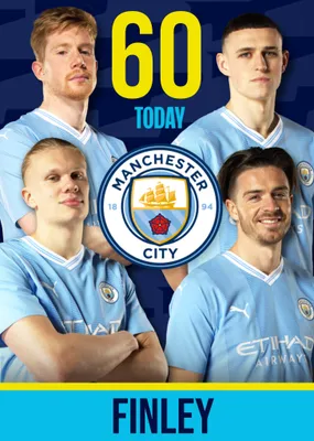 Manchester City Birthday Card