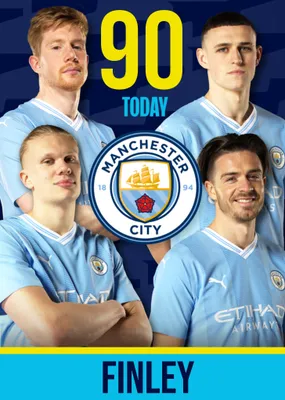 Manchester City Birthday Card