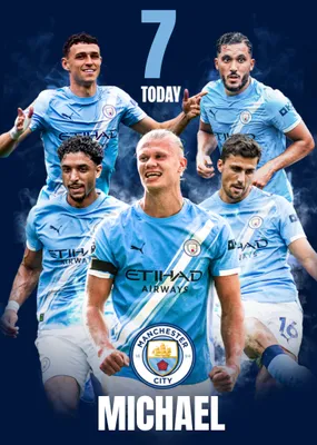 Manchester City FC Birthday Card