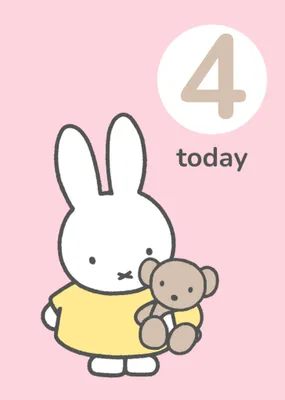 Miffy Two Today Birthday Card