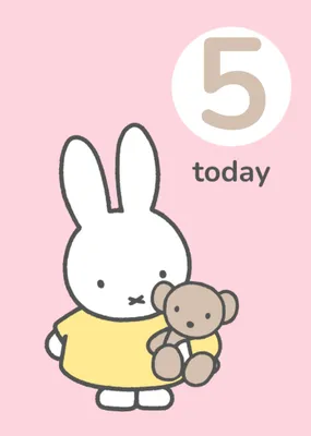 Miffy Two Today Birthday Card